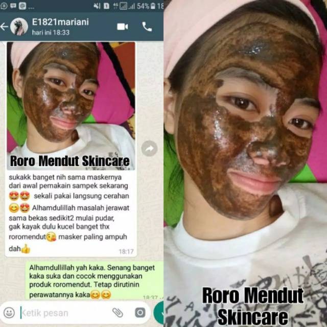 Masker Whitening Premium Organic Rempah Hitam Roro Mendut