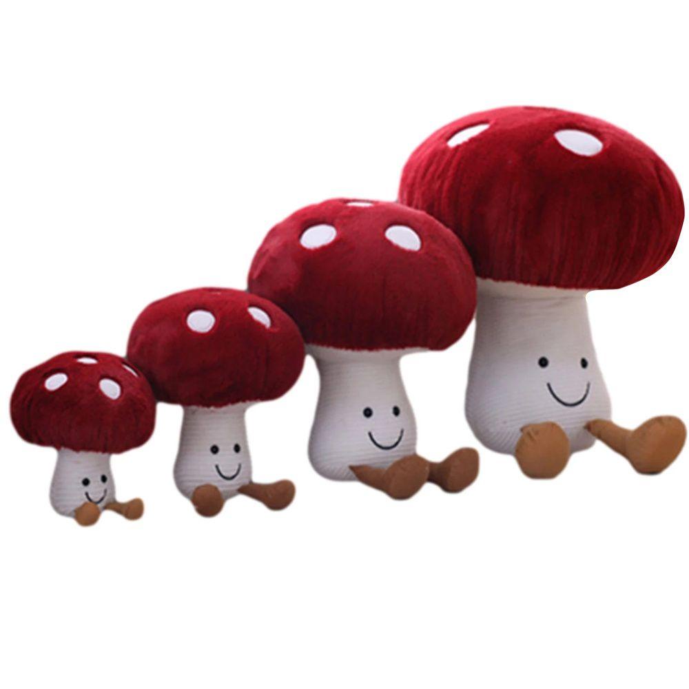 Lanfy Mainan Boneka Plush Bentuk Jamur 20-40cm Untuk Hadiah Natal / Koleksi