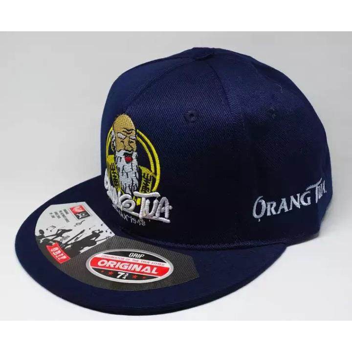 Topi Snapback Distro Topi Pria dan Wanita Logo Orang Tua