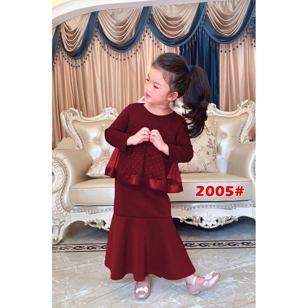 KIDS 2005# versi 8151# baju muslim anak/baju anak cople ibu//fashin anak terkini