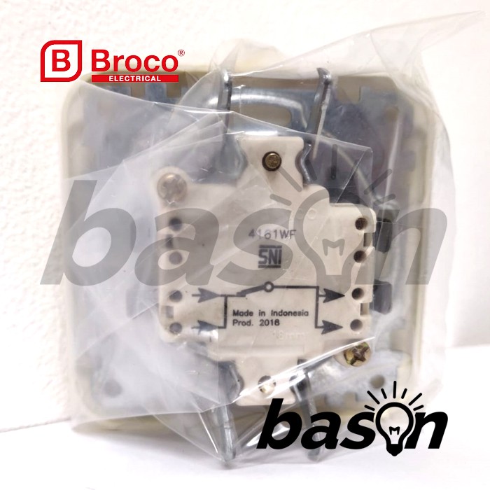 BROCO Galleo Gold / Emas G161 | Saklar 1 Gang 1 Way Switch