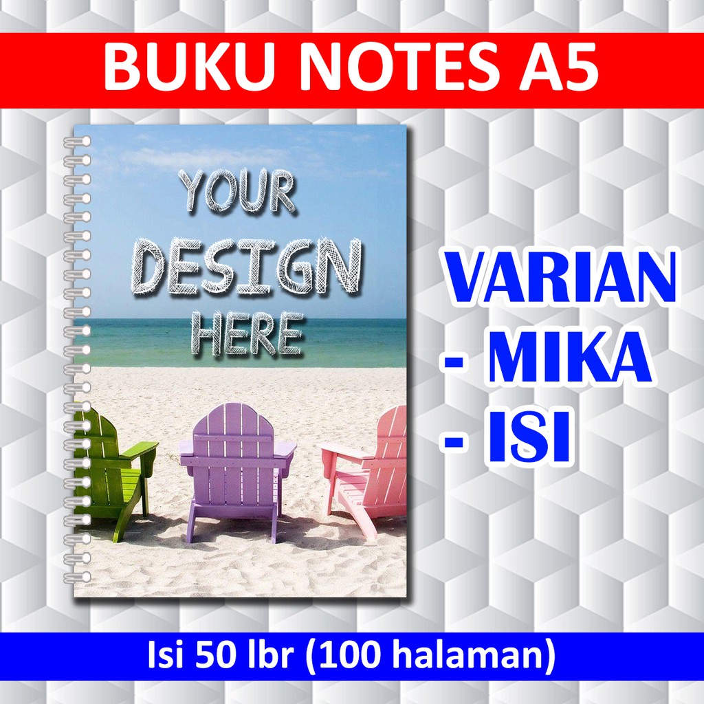 

Notebook Custom A5 / Varian Isi dan Mika