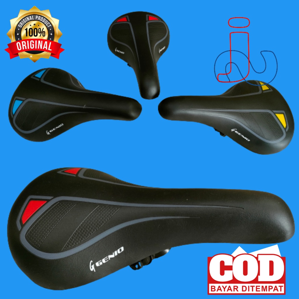 Sadel Jok Sepeda Gunung MTB BMX Lipat Genio Mata Kucing Sadlle Sepeda Gunung Jok Sepeda Gunung Jok M