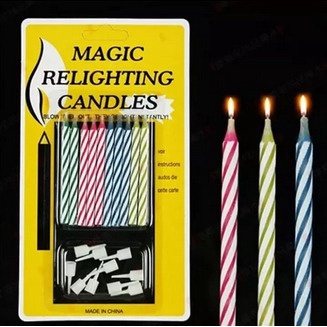 LILIN MAGIC / LILIN ULTAH MAGIC / MAGIC RELIGHTING CANDLES ISI 10 TERMURAH