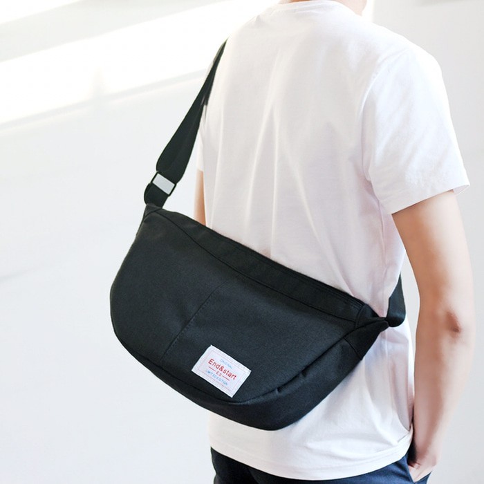 Tas Selempang Canvas New Men’s Slingbag Tas Pria E&amp;S 2099