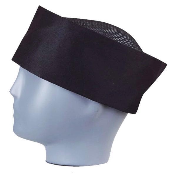 TERMURAH- Topi Chef Sushi / Topi Peci - Hitam - - Hitam