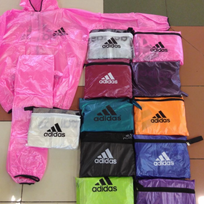 rtrhh05t Obral Jas Hujan /Rain Coat/Jaket Hujan Adidas Sauna Unisex - Putih T5G04T0G