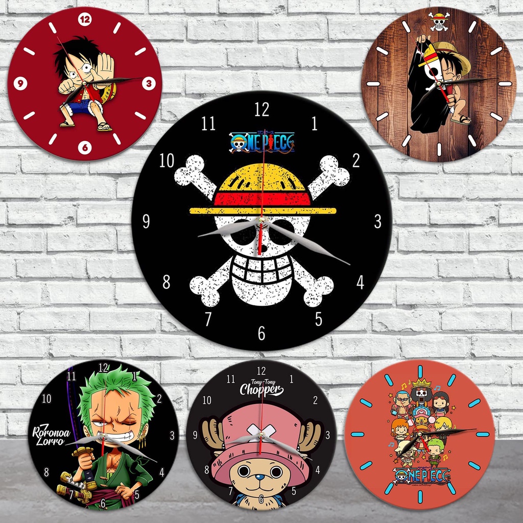 Jual JAM DINDING KAYU MDF DEKORASI KAMAR RUMAH HADIAH ULTAH LUCU ANIME