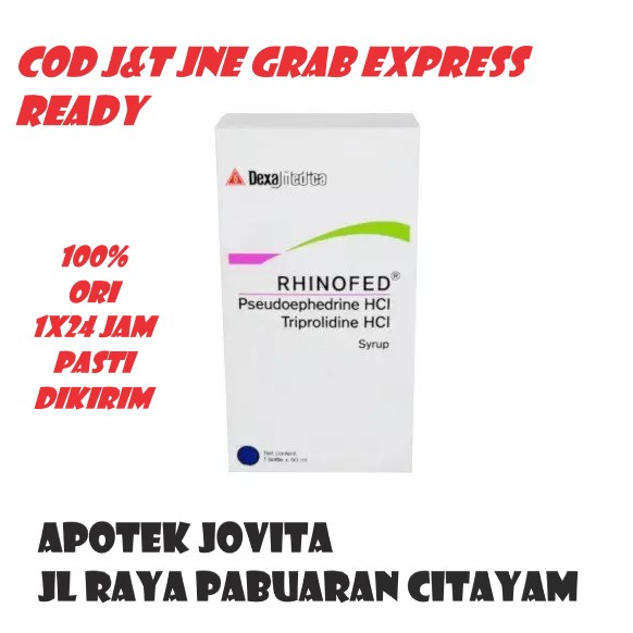 Jual RHINOFED SYRUP / OBAT PILEK ANAK DAN DEWASA | Shopee Indonesia