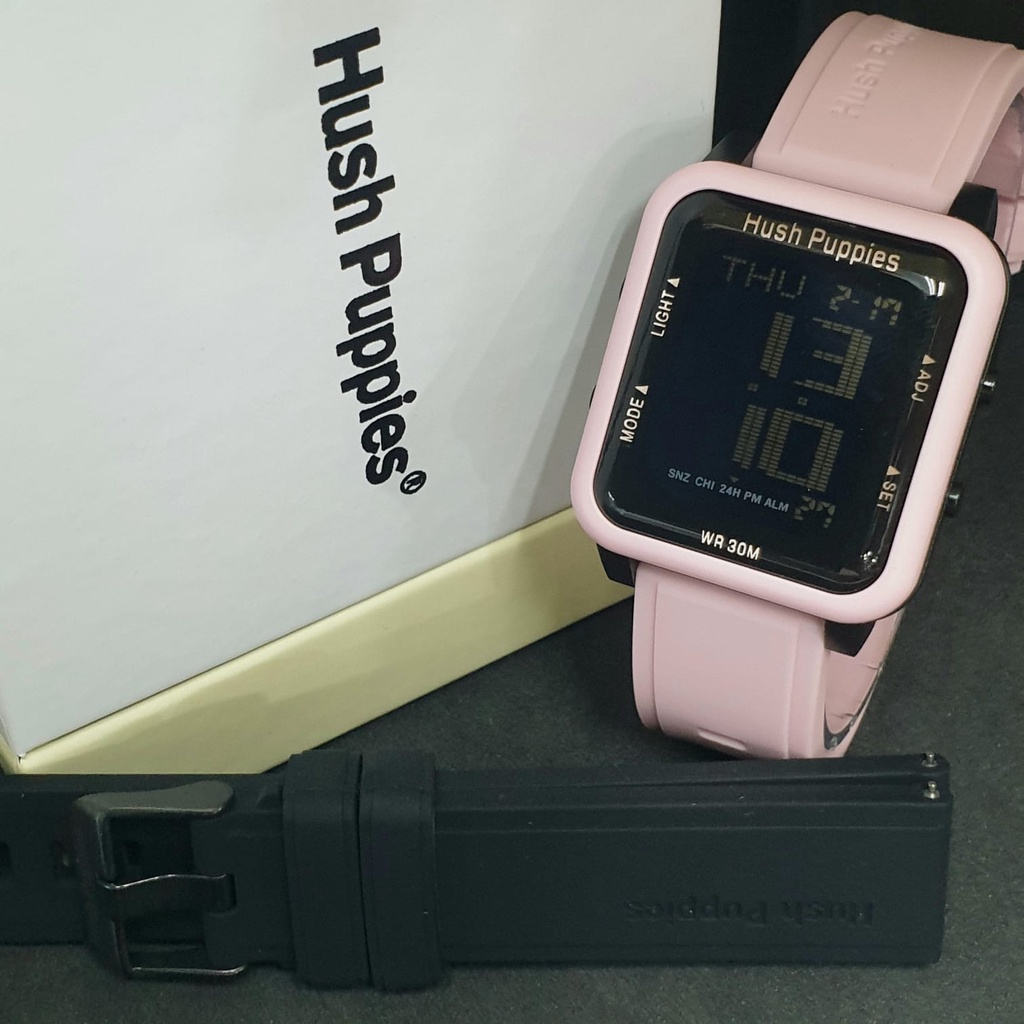 NEW PRODUCT Jam Tangan Wanita Digital Hushpuppiess BONUS Tali Rubber Hitam & Kotak