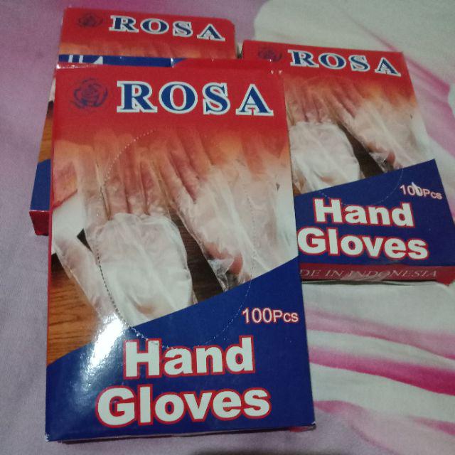 Sarung Tangan Plastik Rosa Isi 100pcs