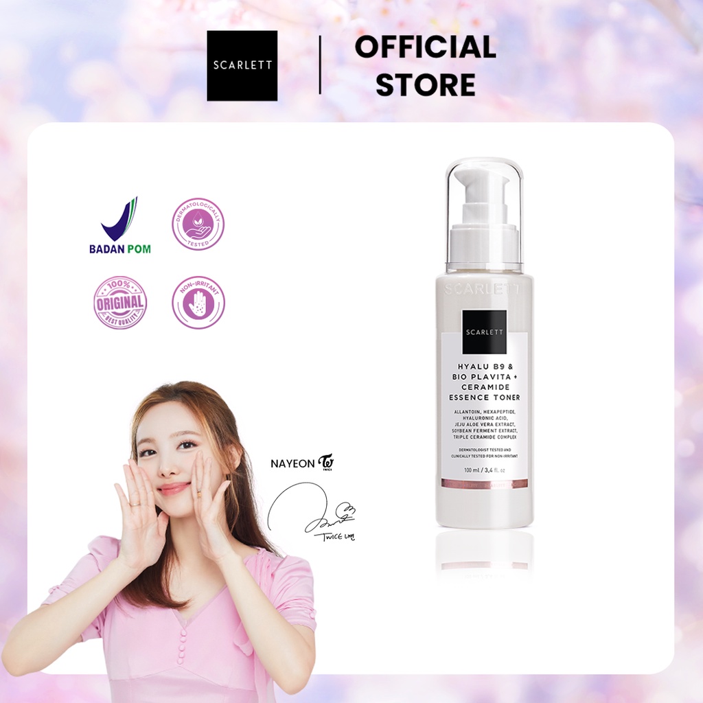 Scarlett Whitening - Hyalu B9 + Bio Plavita &amp; Ceramide Essence Toner