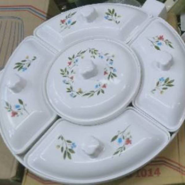 Prasmanan melamin onyx besar diameter 45cm