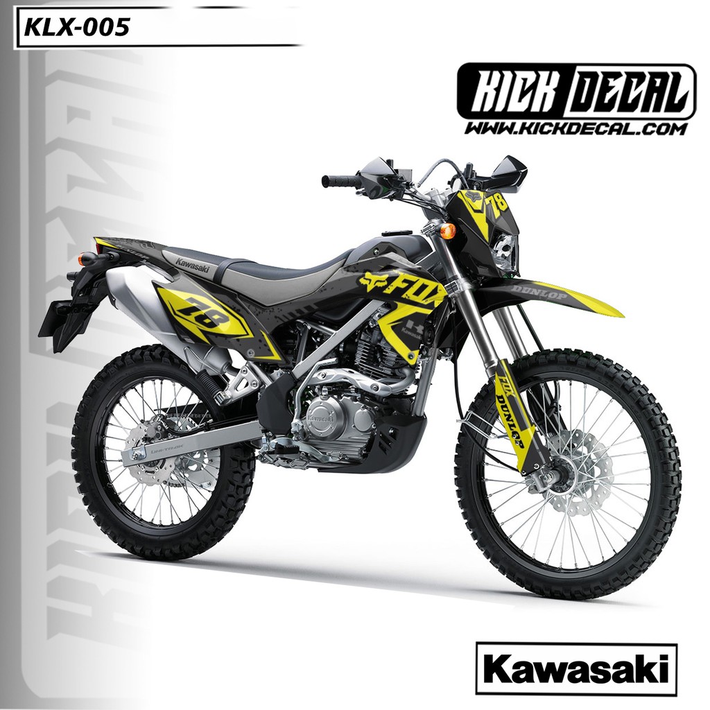 STICKER DECAL KLX 150 VARIAN KD001-KD020