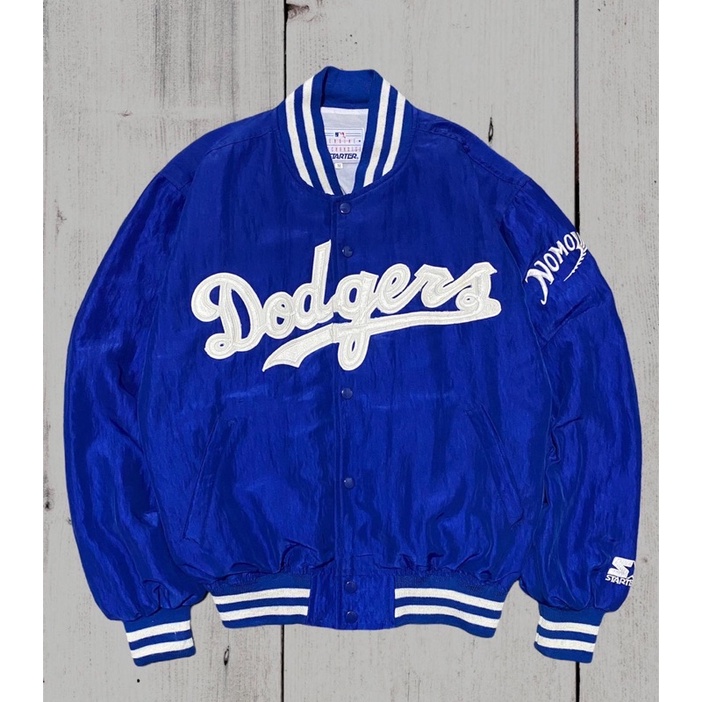 jacket varsity second starter mlb dodgers original