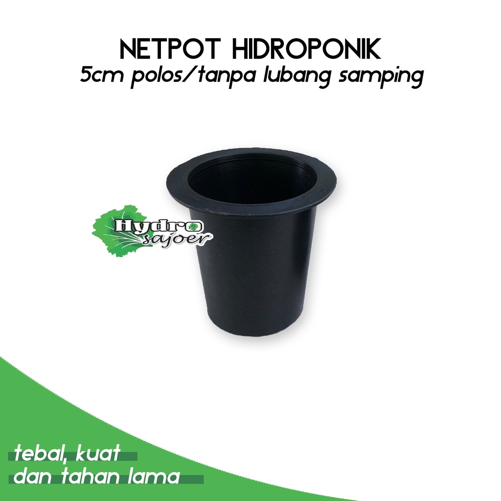 Netpot Hidroponik Tanpa Lubang Samping 5 cm - Netpot Murah