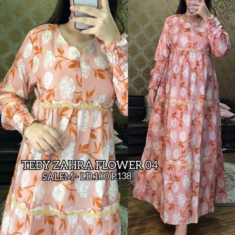 Daster arab zahra flower 04 teby