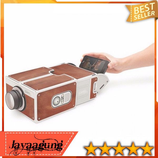 Proyektor Smartphone Portabel Cardboard 2 0 Cardboard Projector Proyektor Portable Smartphone Murah