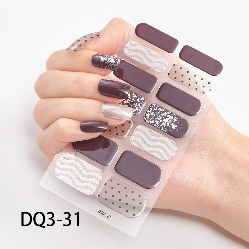 14Pcs/Stiker Kuku Murah / Nail Art Sticker / Nail Art Stiker / Nail Art &amp; Sticker DQ Series Premium