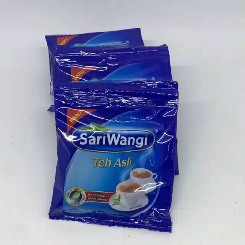 

Teh celup Sariwangi renceng renteng rencengan isi 3 sachet