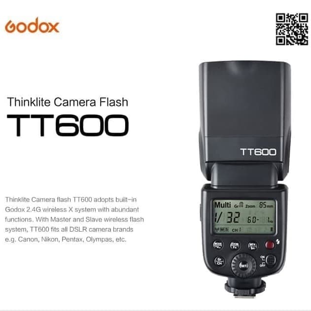 Pawl | Paket Godox TT600 + Trigger X1T Canon Nikon Fuji Sony TT 600 X1 XT1 Baru Berkualitas