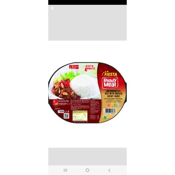 

Fiesta ready meal sate dengan nasi 320g