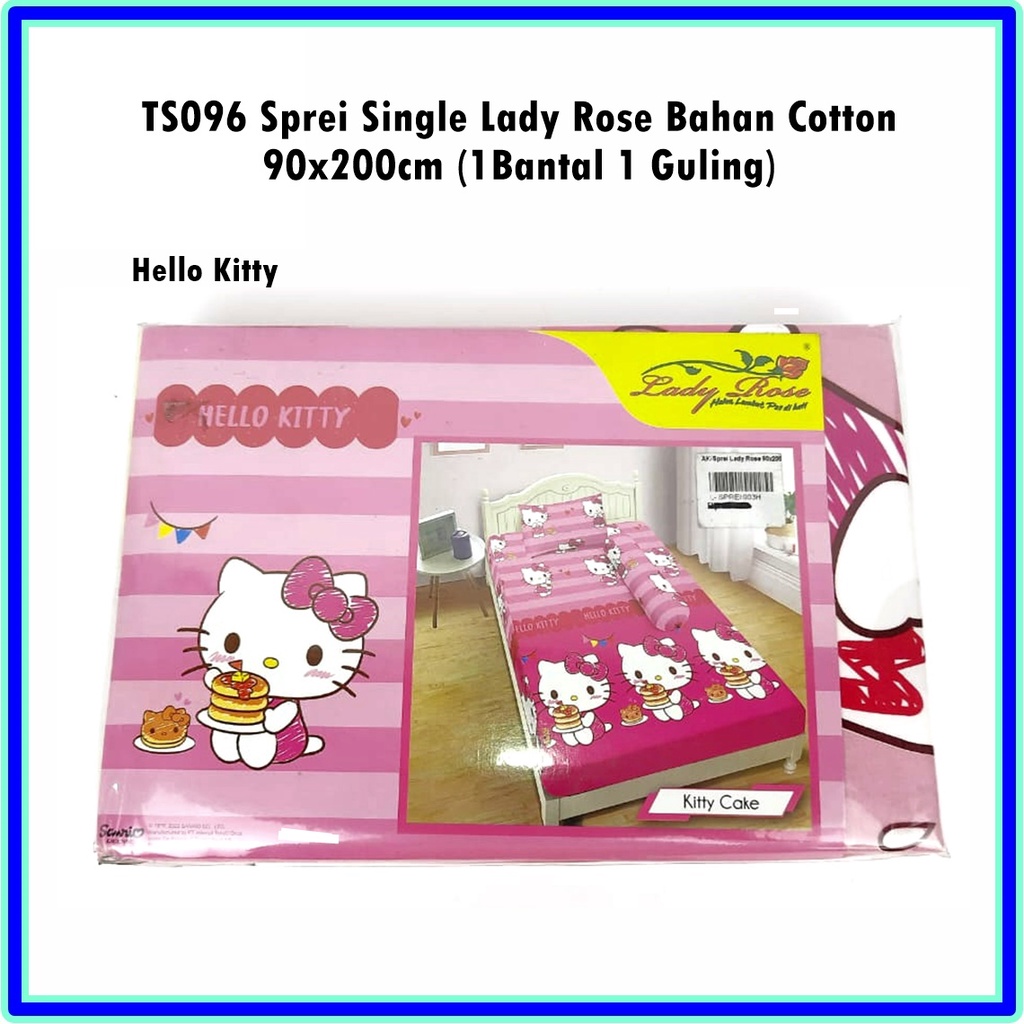 Sprei Single Lady Rose Bahan Cotton