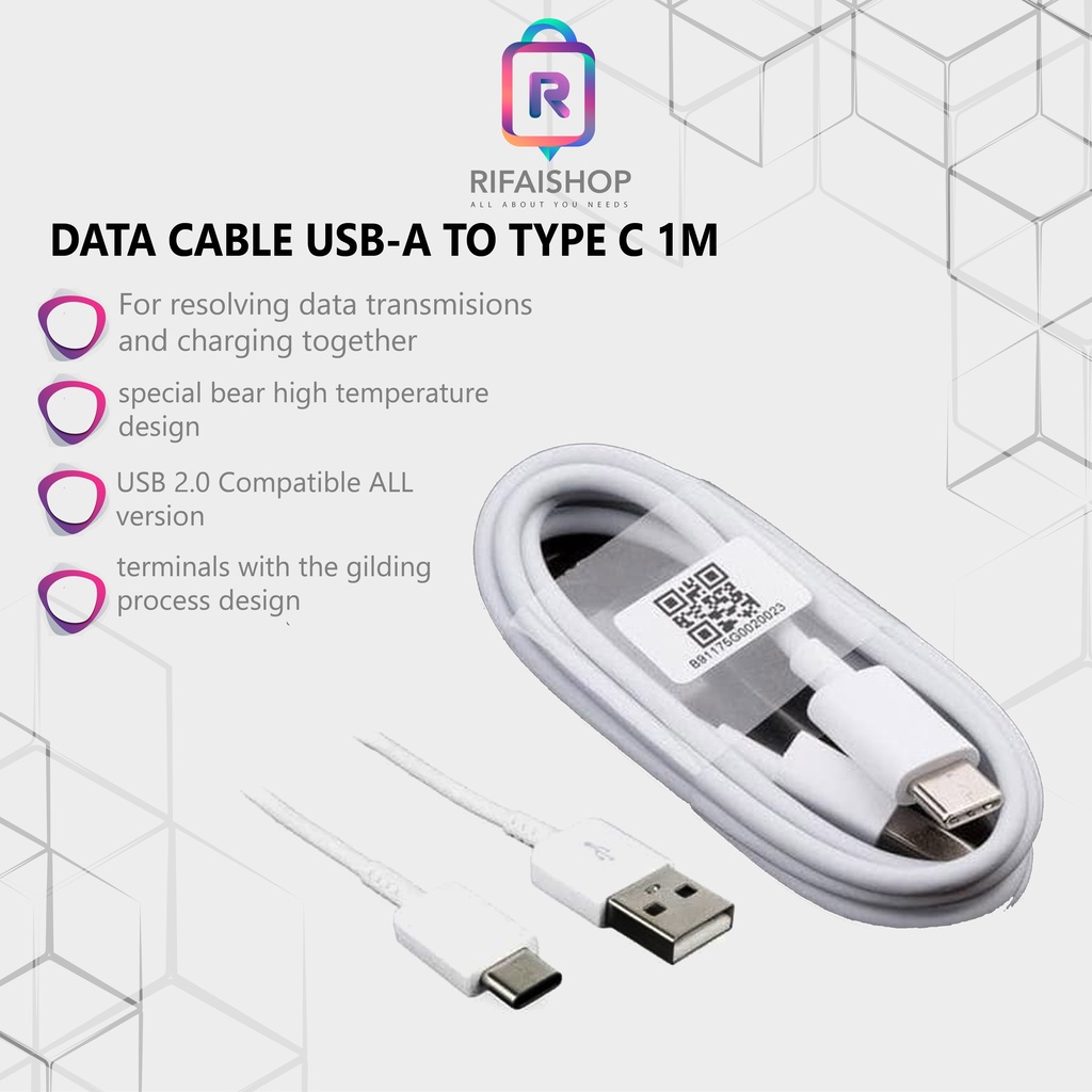 DATA CABLE USB-A TO TYPE C 1M ORIGINAL XIAOMI