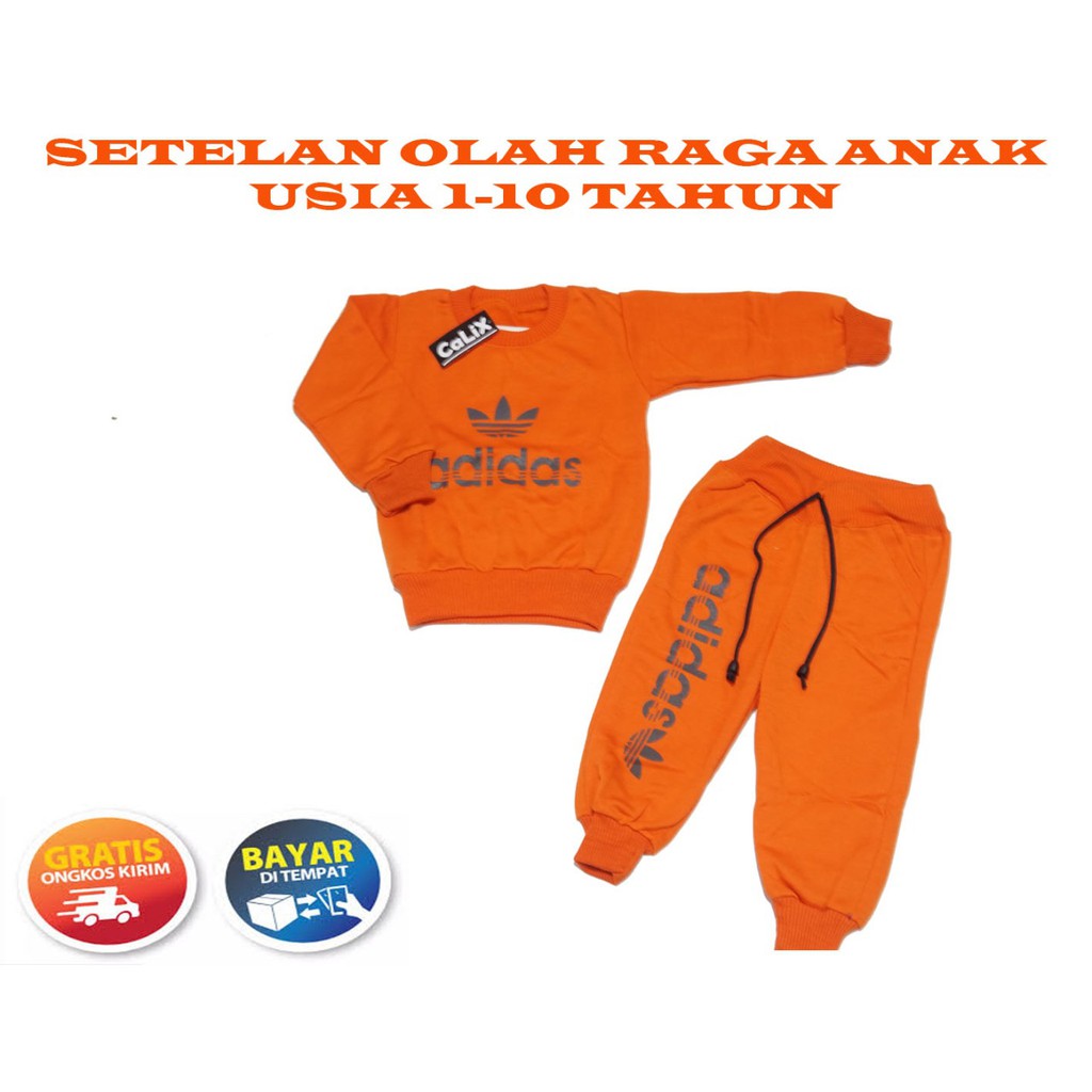 Baju Olahraga Anak Setelan Training Unisex