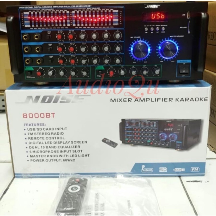 MIXER AMPLIFIER NOISE 8000 BT / 8000BT ORIGINAL BT USB SD CARD
