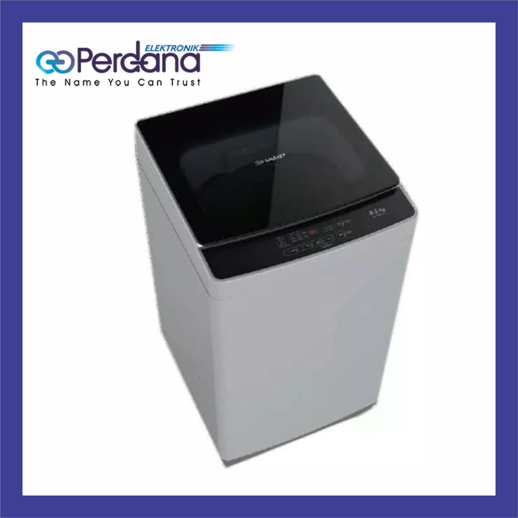 MESIN CUCI SHARP ESH 858 T GY 1 TABUNG TOP LOADING 8.5KG