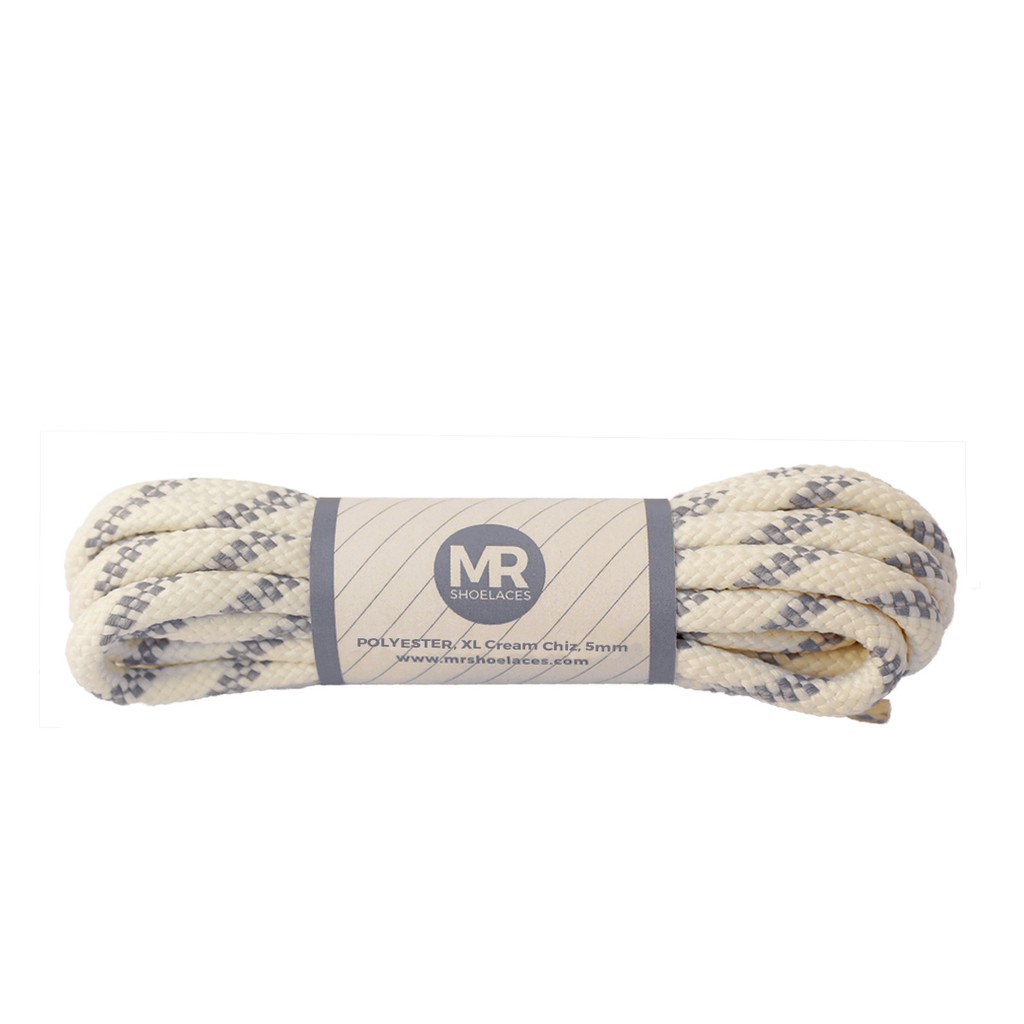 MR Shoelaces HK07 Cream Chiz (Krem) Tali Sepatu Hiking Motif 4-5mm 90cm 100cm 120cm 150cm 180cm