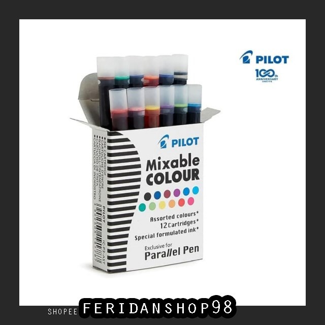 

BT778 PILOT PARALLEL PEN BEST INK REFILL TINTA 12 WARNA IC-P3-AST BY FERIDANSHOP98
