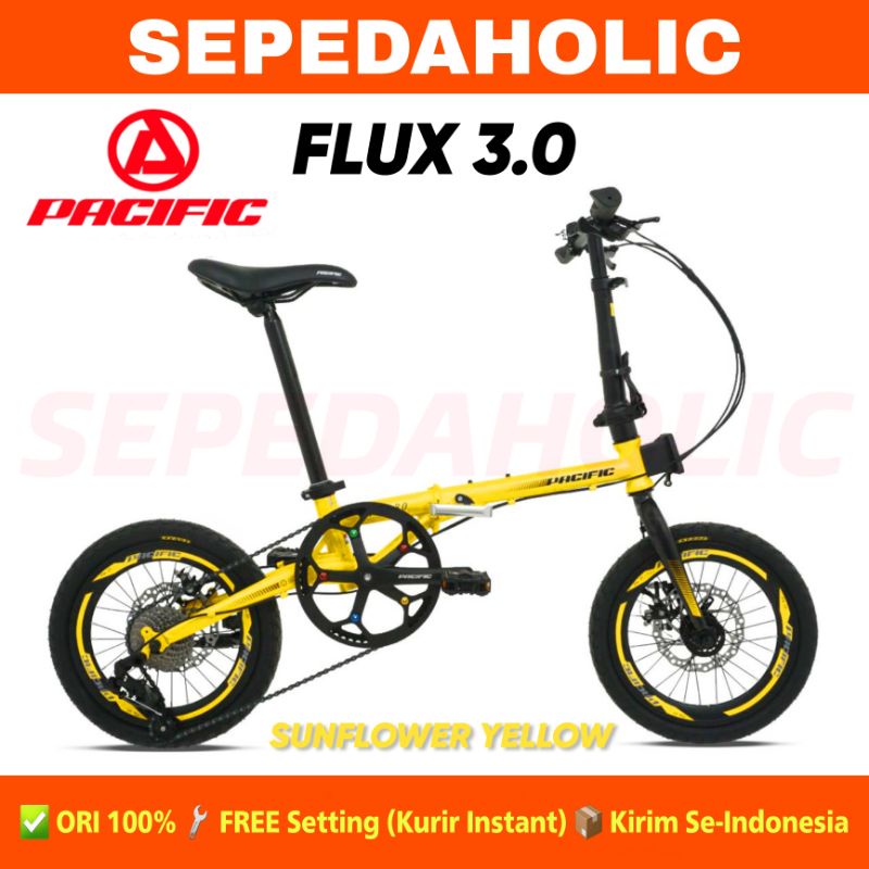 Sepeda Lipat PACIFIC Flux 3.0 16 & 20 Inch 8 Speed Garansi Resmi 5 Tahun
