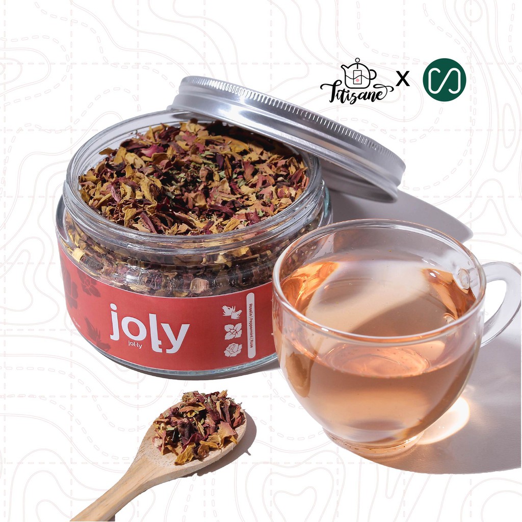 

Titisane Artisan Tisane Jolly - Teh Bunga / Teh Diet Teh Herbal Rosela Mawar Peppermint/ Teh Bunga Teh Sehat Teh Premium Teh Original Teh Aroma Terapi