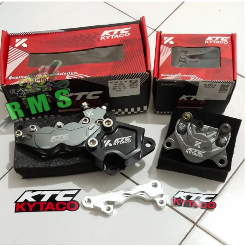 PAKETAN KALIPER REM DEPAN BELAKANG KTC KYTACO NMAX 155 OLD KALIPER NMAX KTC KYTACO 1 SET DEPAN BLKG