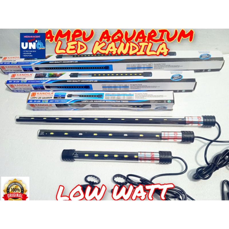 LAMPU AQUARIUM LED 20/30/40/50/60cm KANDILA (MURMER)