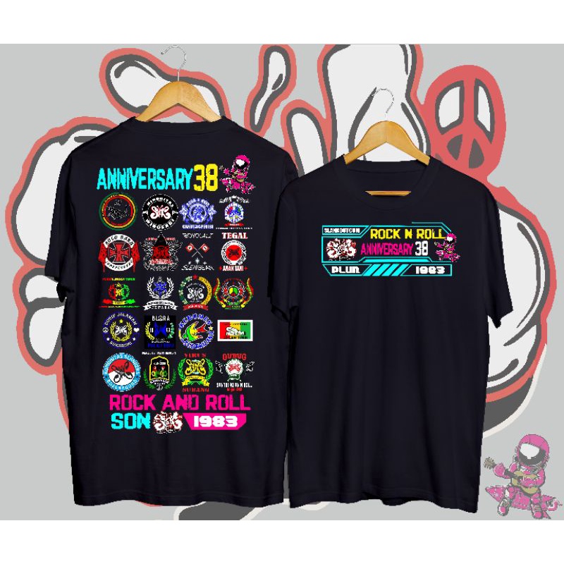 Kaos Anniversary 38 tahun slank