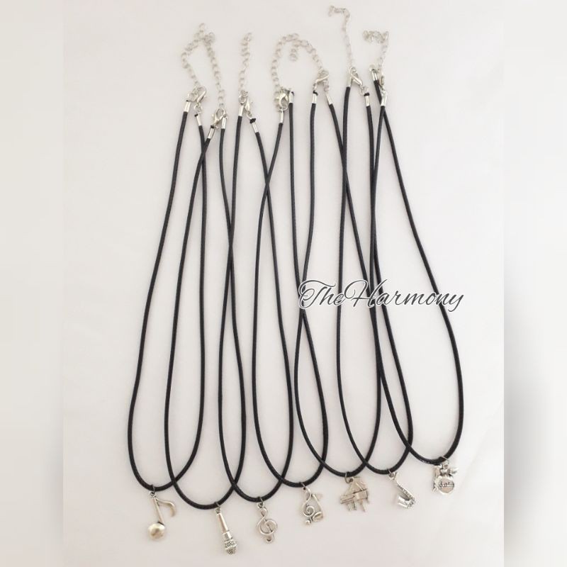 Piano & Treble Necklace | Kalung Liontin Musikal | Music Necklace | Kalung Musik