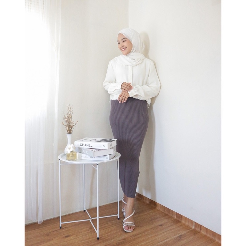 RALEEN SKIRT ROK RAJUT WANITA SPAN PREMIUM ROK KNITED