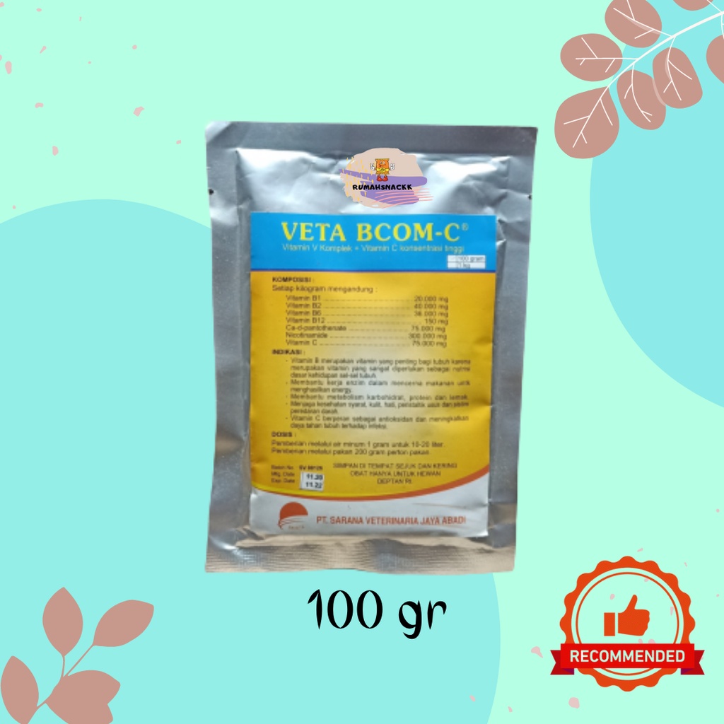 Veta BCom C Vitamin Daya Tahan Tubuh Ayam / Veta Becom C
