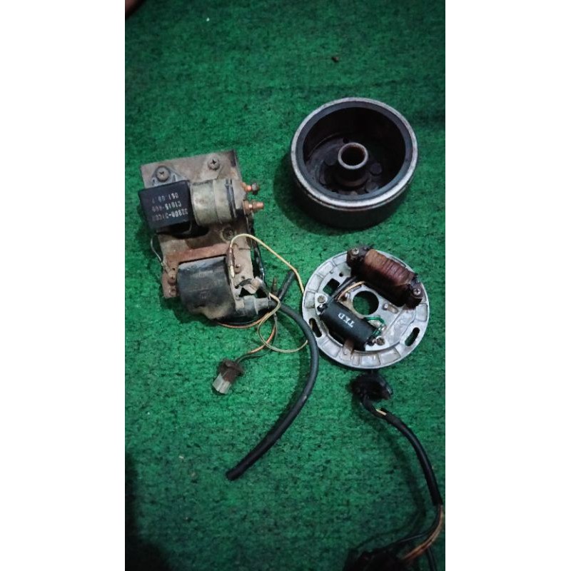 Maghnit magnit spul pengapian set cdi suzuki rc 80 rc 100 crystal tornado gs gx satria lumba hiu ori