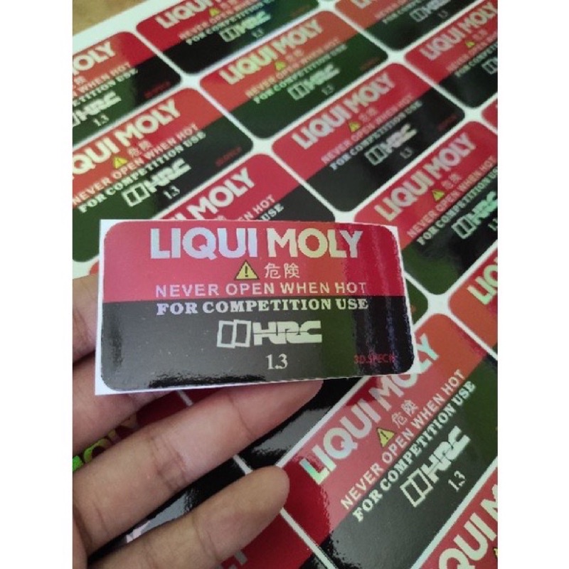 Sticker Stiker Cutting Motor Liqui Moly HRC hugger