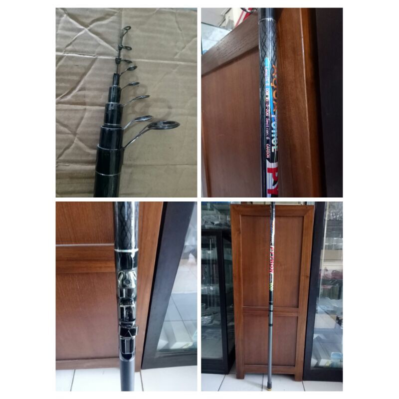Joran Tegek Kolong 6 Meter Carbon Murni Aqua Force Python Diameter Besar