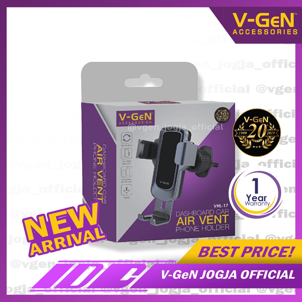 Car Holder Dashboard V-GeN VHL-17 Air Vent Holder Handphone V-GeN