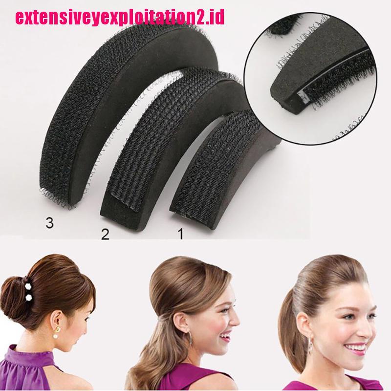 &lt; E2id &amp; &gt; 3pcs / set Pad Penambah Volume Rambut Untuk Wanita