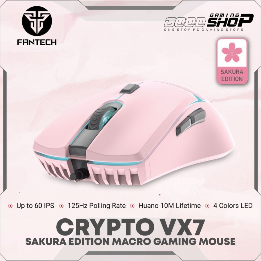 FANTECH VX7 Crypto Sakura Lite Edition - Gaming Mouse