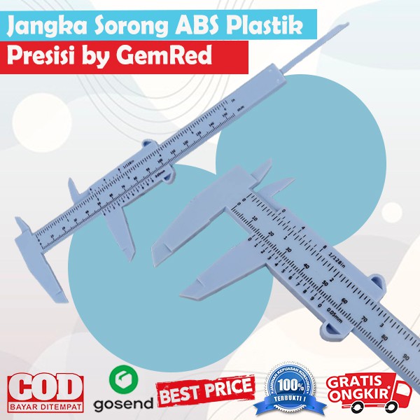 

Jangka Sorong Vernier Pastik ABS Akurat by Gemred 150mm