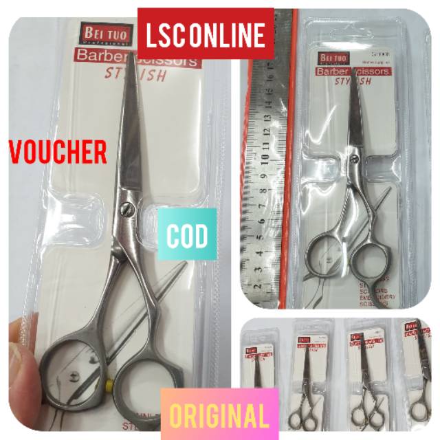 GUNTING RAMBUT STAINLESS BARBER SCISSORS STYLISH  GUNTING RAMBUT BAGUS TERMURAH