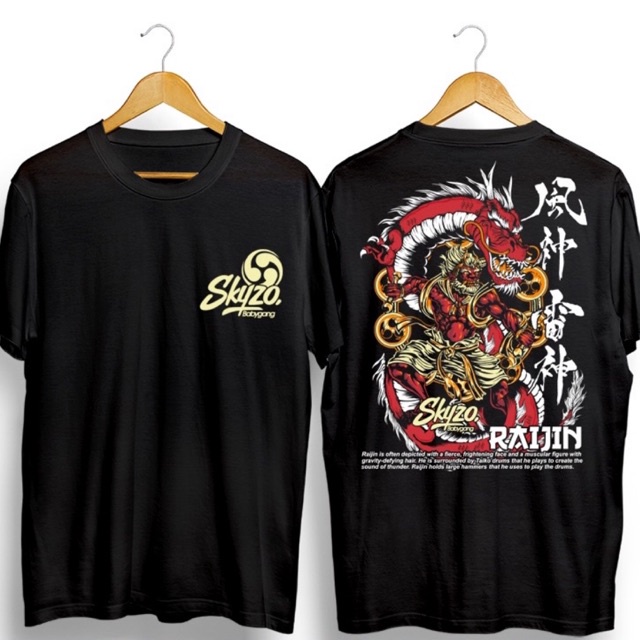 BENI CLOTH SKYZO DRAGON RAIJIN KAOS KATUN